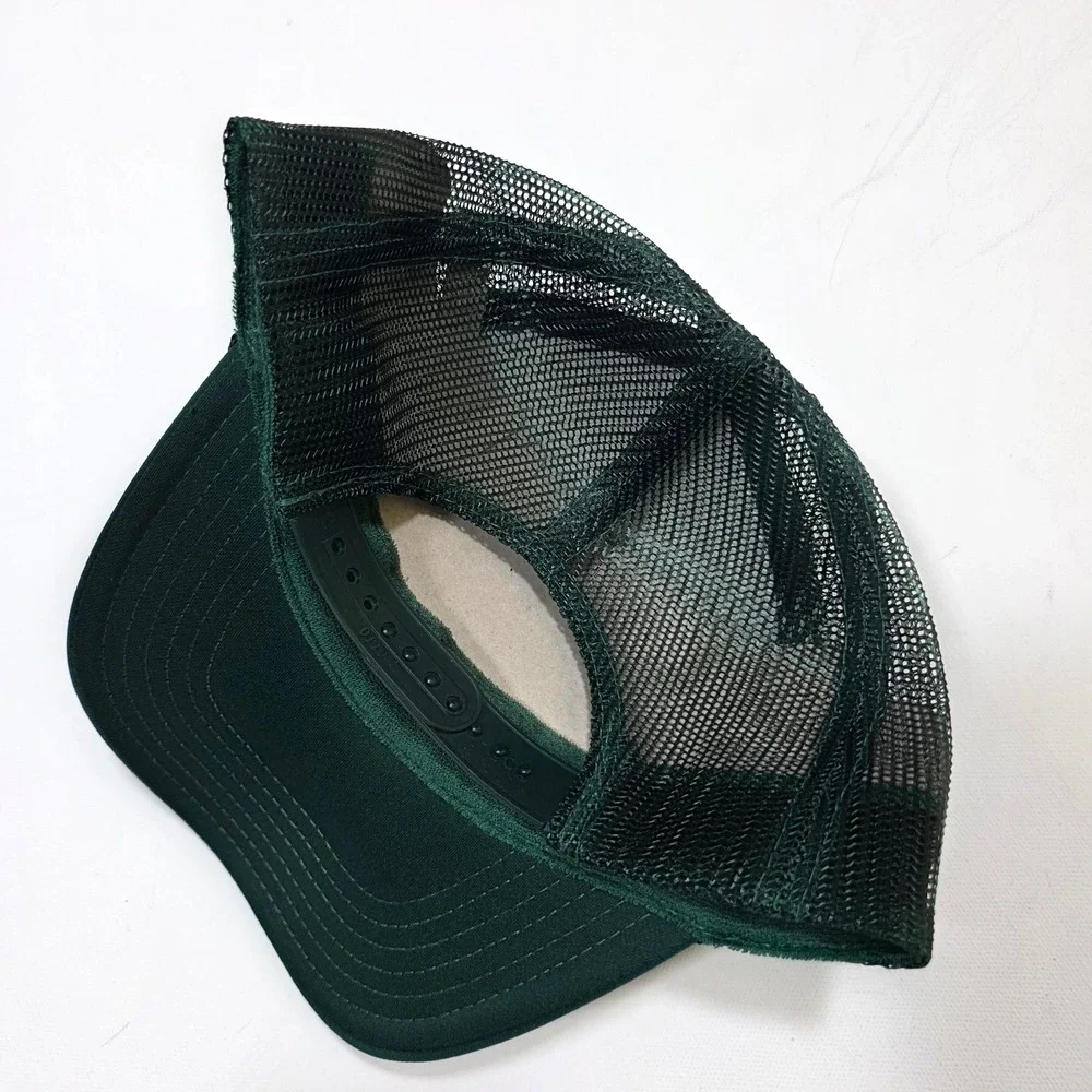 Port Sandz Trucker Hat Green G'day Patch Mesh Snapback Retro Beach Cap Surf
